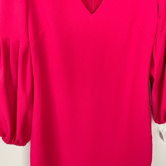 NWT Nordstrom Chelsea 28 Oversized Barbie Pink Dress Balloon Sleeves Women’s Sz4 - Picture 6 of 8